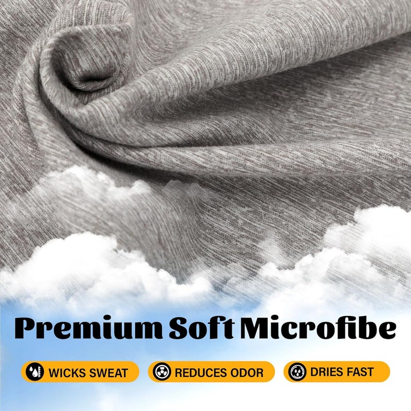 NUOYEE 6 Pack Gym Towels Microfiber Quick Dry Men Women Working Out Gear for Body Sweat Fitness Yoga Exercise Tennis Outdoor Fast Drying Running Riding Jogging Hiking Camping Fishing Towel - Image 4